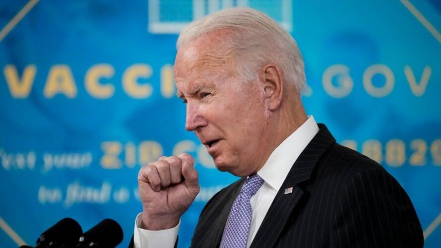 Presidente de los Estados Unidos, Joe Biden, en rueda de prensa sobre la autorización de vacunas COVID-19 a menores de 5 a 11 años.. Foto: Getty Images