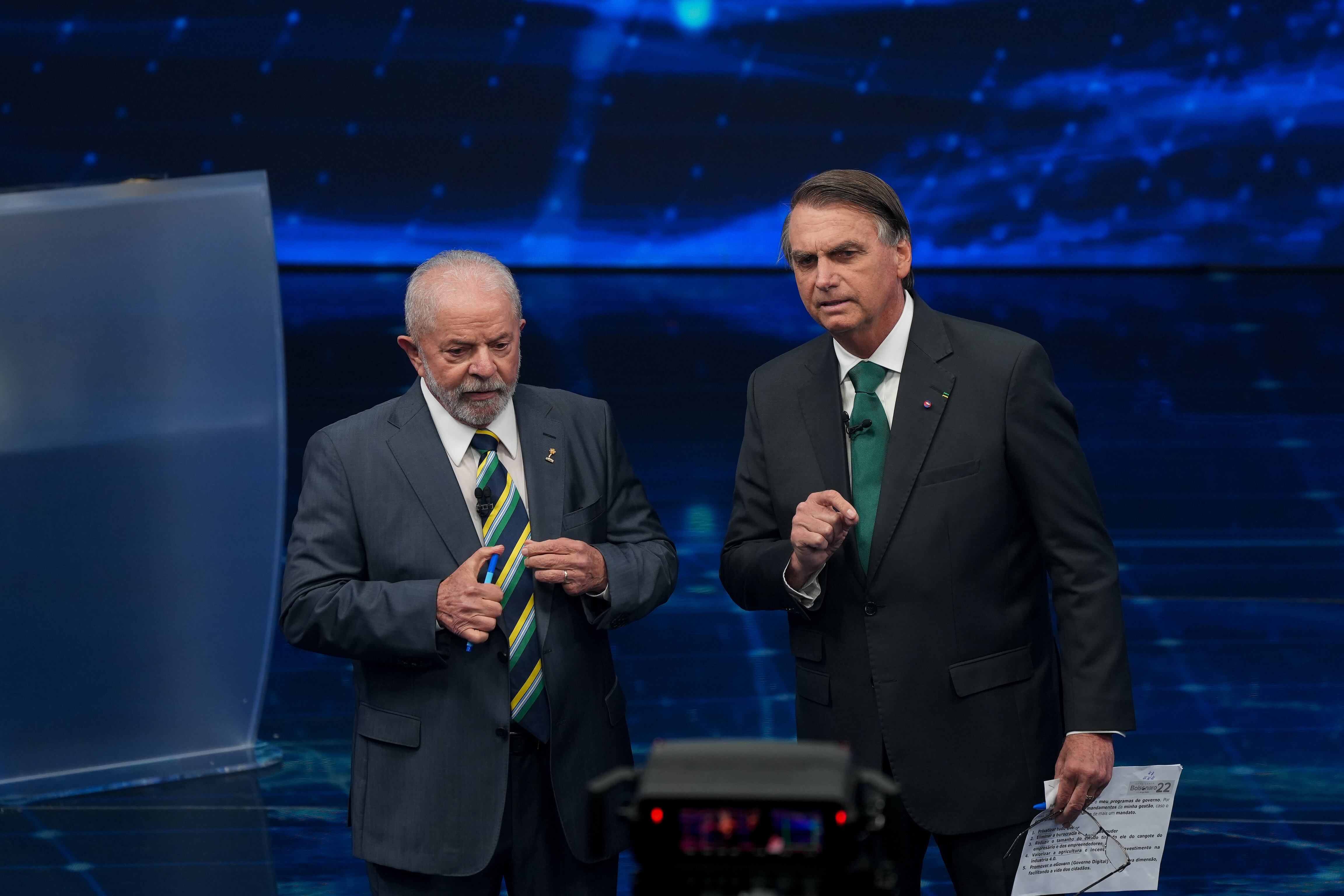 Lula da Silva y Jair Bolsonaro. Foto: Paulo Lopes/Anadolu Agency via Getty Images