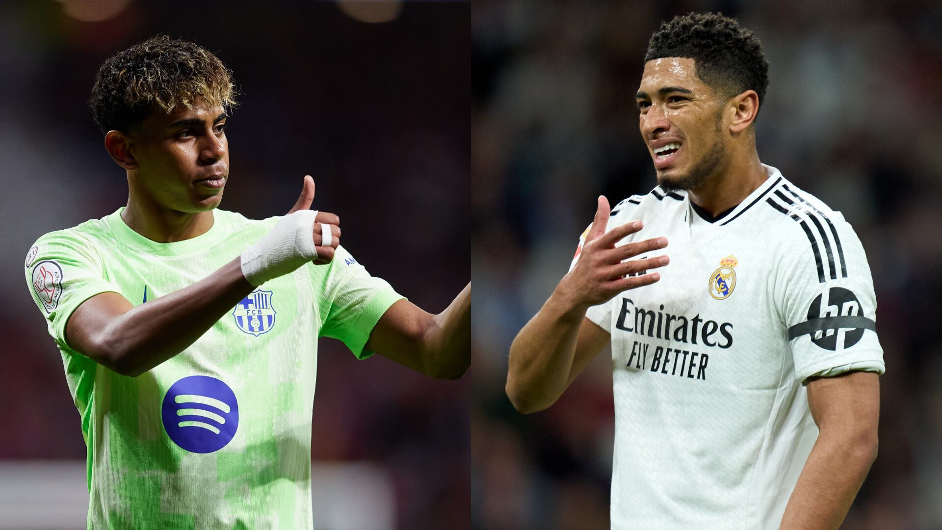 Lamine Yamal. FOTO: Alvaro Medranda/Quality Sport Images/Getty Images - Jude Bellingham. FOTO: Angel Martinez/Getty Images