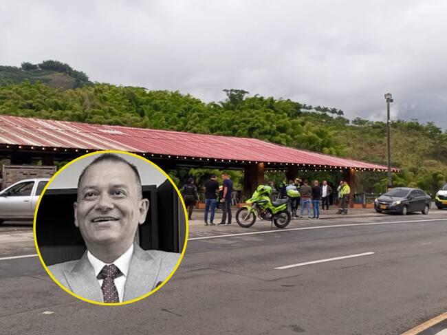 Restaurante donde el magistrado murió por un impacto de bala. Fotos: Samir Londoño Radar Informativo y rama judicial.gov.co