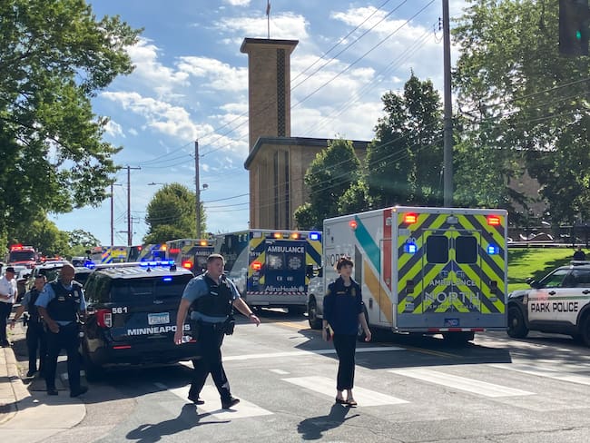 Escena del crimen. Foto: TOM BAKER/AFP via Getty Images