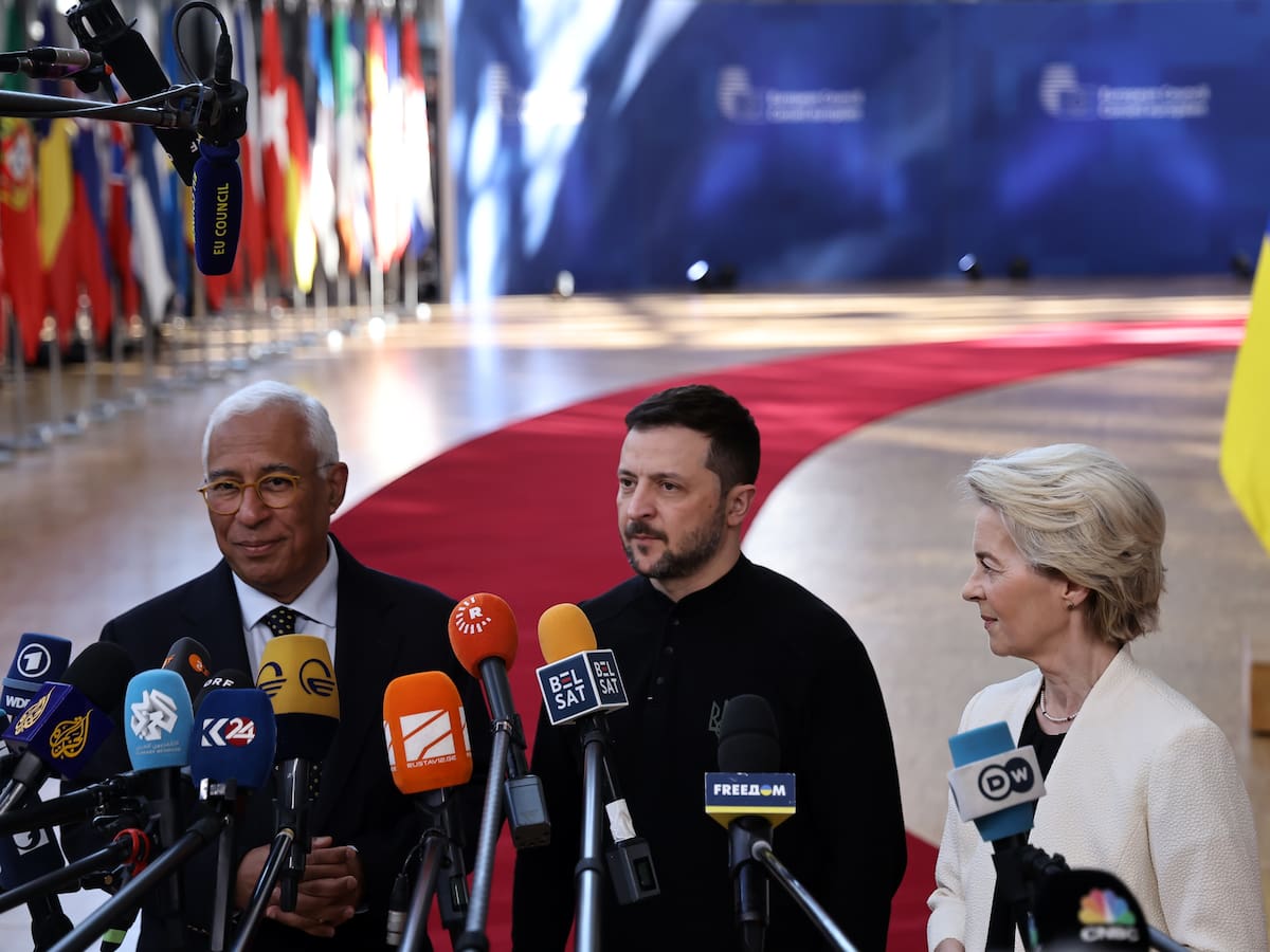 Zelenski agradeció a la Unión Europea que Ucrania “no esté sola”