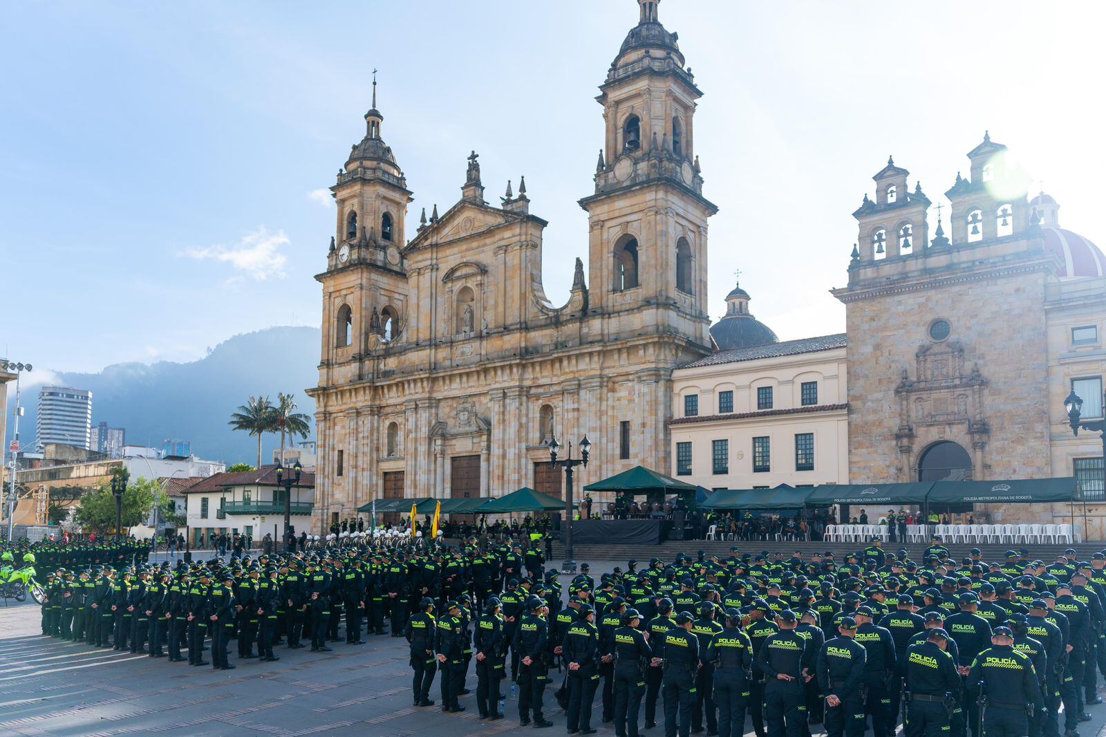 Llegan más de mil policías nuevos a reforzar la seguridad de Bogotá . Foto: suministrada.