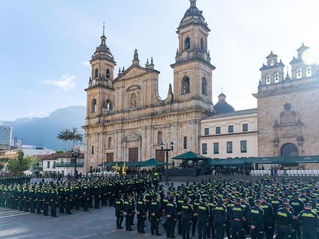 Llegan más de mil policías nuevos a reforzar la seguridad de Bogotá . Foto: suministrada.