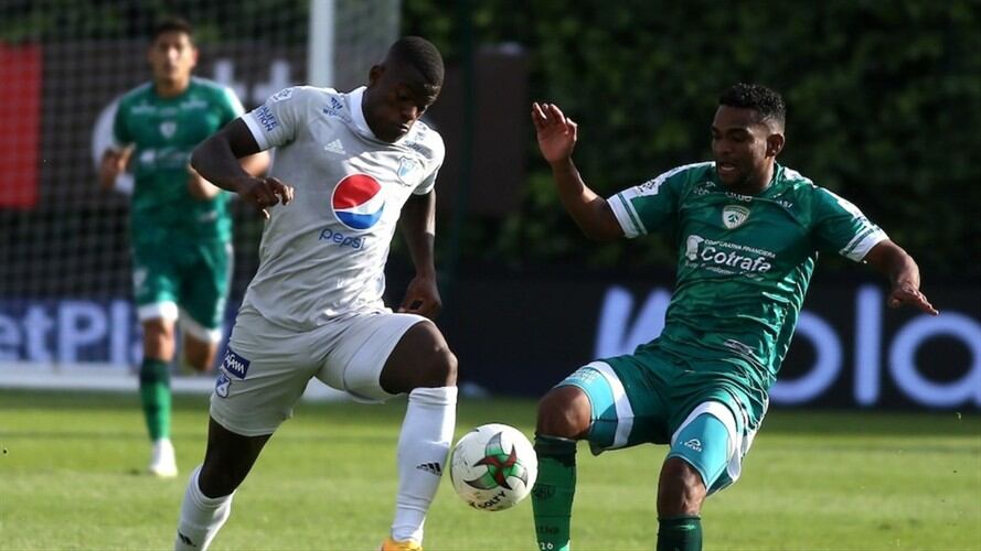 Millonarios perdió su invicto ante La Equidad. Foto: Dimayor