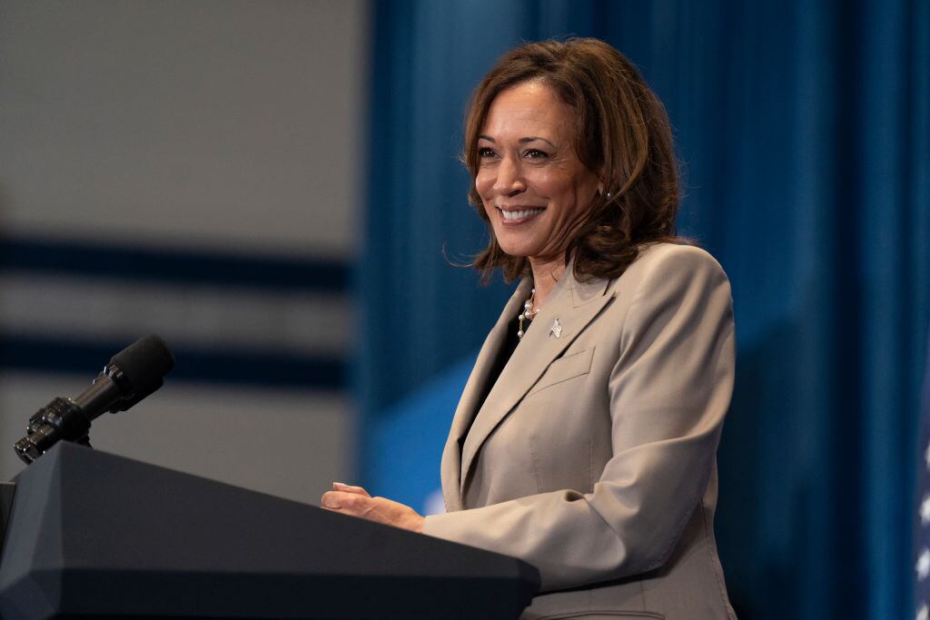 Kamala Harris. (Photo by ALLISON JOYCE/AFP via Getty Images)