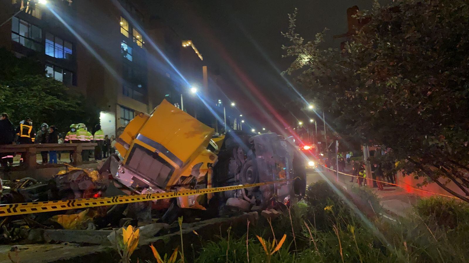 Grave accidente en Bogotá. Foto: Luz Helena Fonseca.