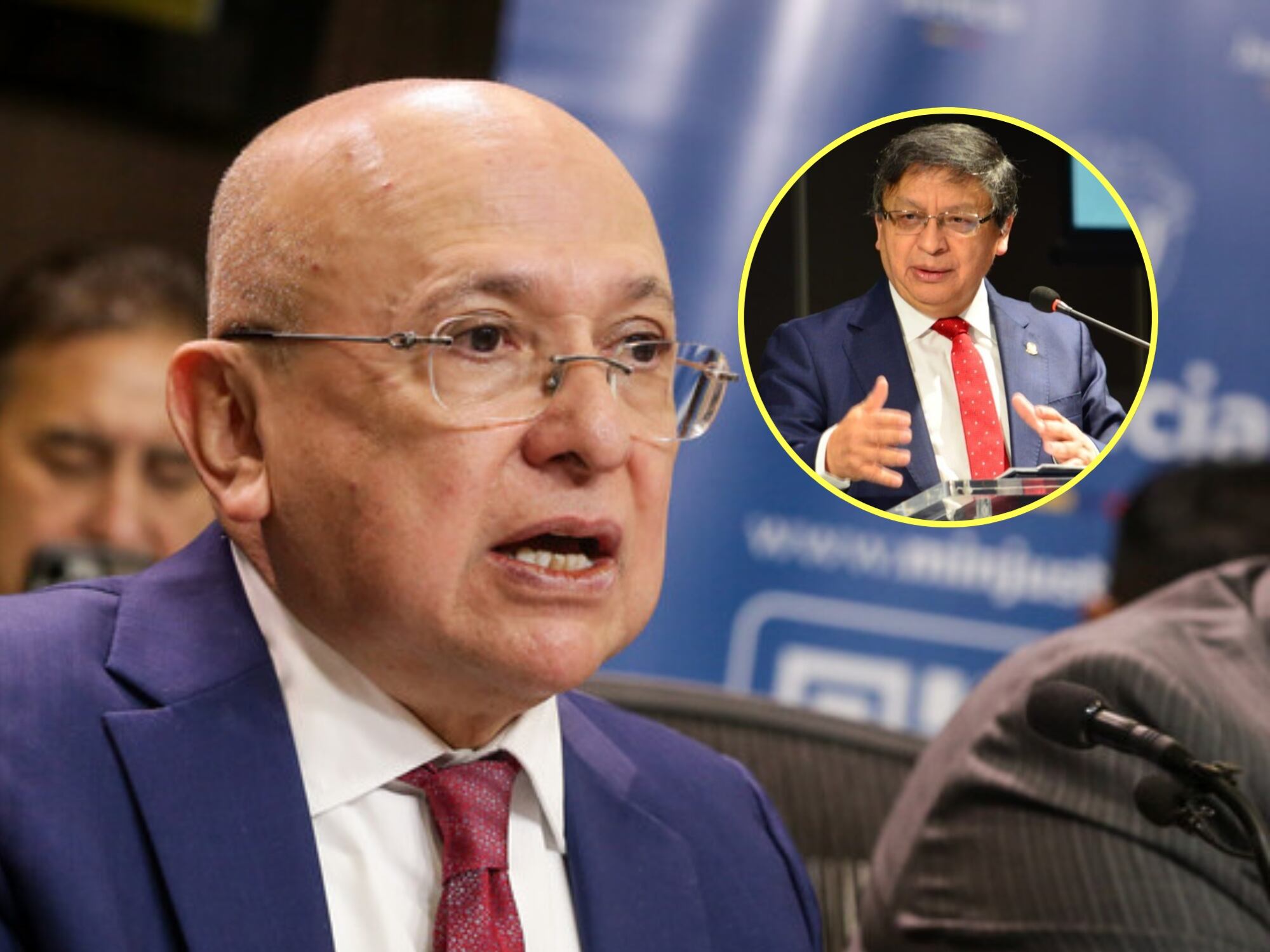 Eduardo Montealegre Y Jorge Ibáñez. Fotos: (Colprensa - Catalina Olaya) / Cortesía Corte Constitucional