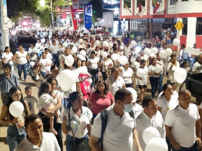 Caminata por la liberación de Juan Carlos Bayter/ Brayan García