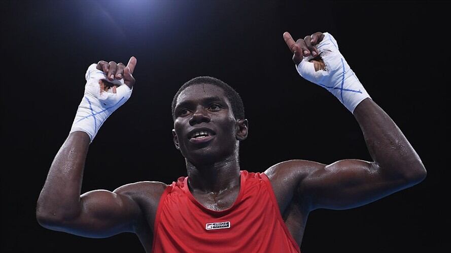 Yuberjen Herney Martínez Rivas es un boxeador colombiano que ganó medalla de plata en la categoría minimosca en los Juegos Olímpicos de Río 2016. Foto: Getty Images/ Amilcar Orfali