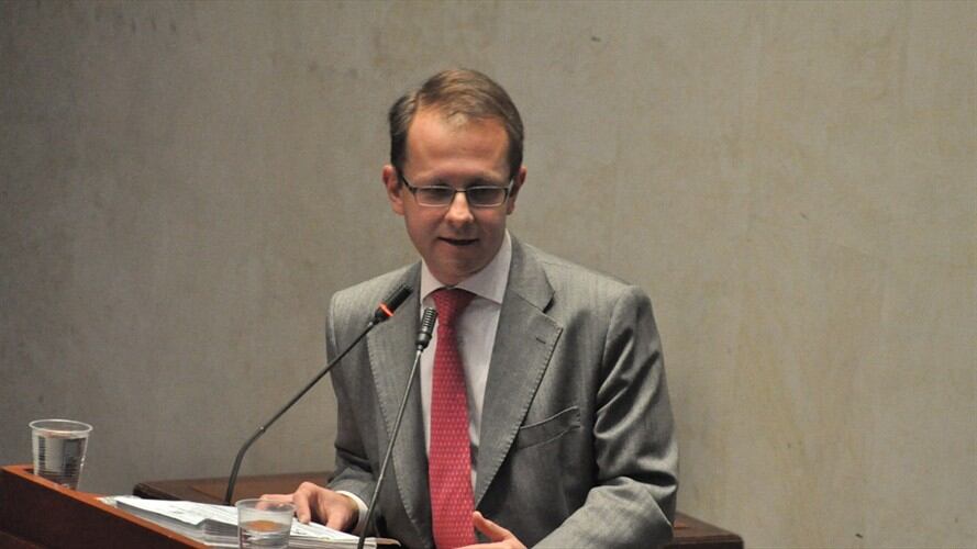 El representante a la Cámara, Edward Rodríguez habla sobre la doble instancia en el caso de Andrés Felipe Arias.. Foto: Colprensa