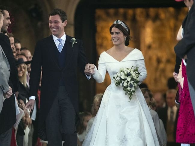 El vestido de matrimonio de la princesa Eugenia, simple y elegante: David Emanuel