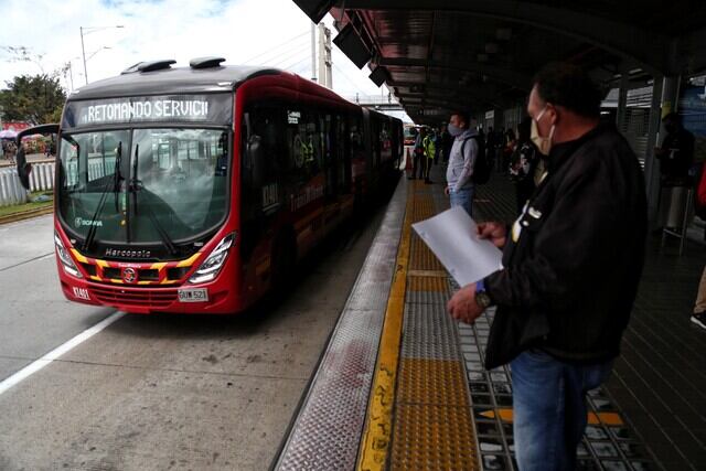 TransMilenio. Foto: Colprensa - Álvaro Tavera