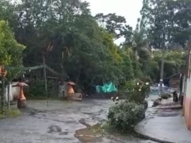 Falsa pavimentación en Dosquebradas / Foto: W Radio