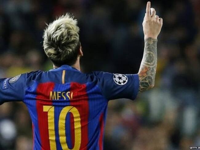 La estrella del FC Barcelona, Lionel Messi, ingresó en la lista de este año.. Foto: BBC Mundo