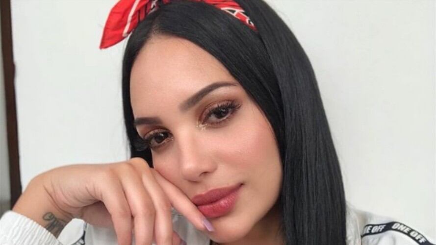 Andrea Valdiri presumió su embarazo en lencería. Foto: Instagram: @andreavaldirisos