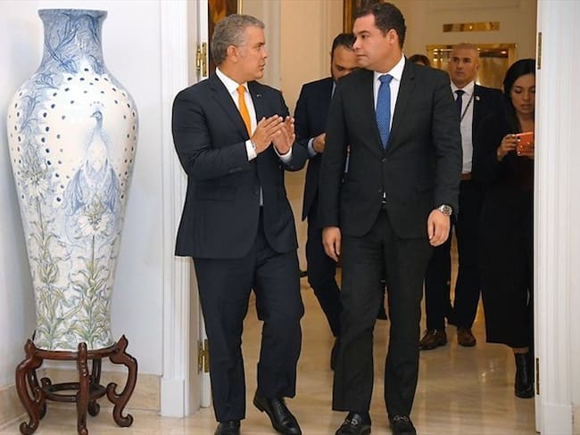 El presidente Iván Duque se reunió con el gobernador de La Guajira, Nemesio Roys Garzón. Foto: Colprensa