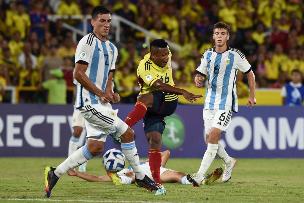 Colombia vs Argentina - Sudamericano Sub-20  (Photo by JOAQUIN SARMIENTO / AFP) (Photo by JOAQUIN SARMIENTO/AFP via Getty Images)