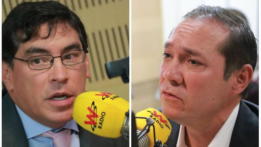 Álvaro Hernán Prada y Antonio Sanguino. Foto: W Radio