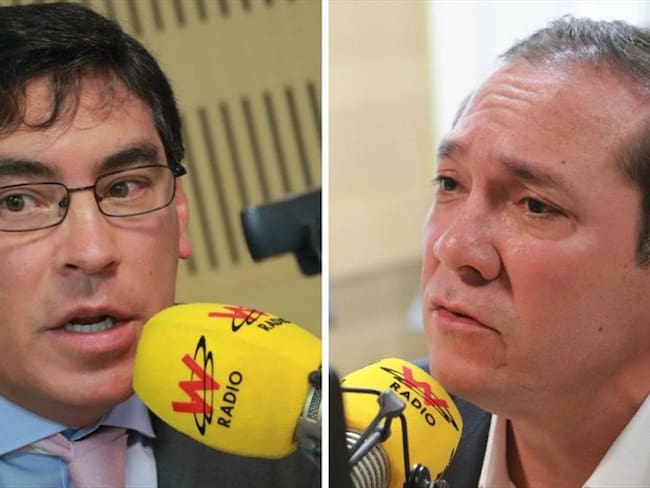 Álvaro Hernán Prada y Antonio Sanguino. Foto: W Radio
