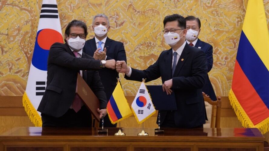 Colombia firma Memorando de Entendimiento con Corea de Sur . Foto: Twitter Ministerio de Agricultura @MinAgricultura