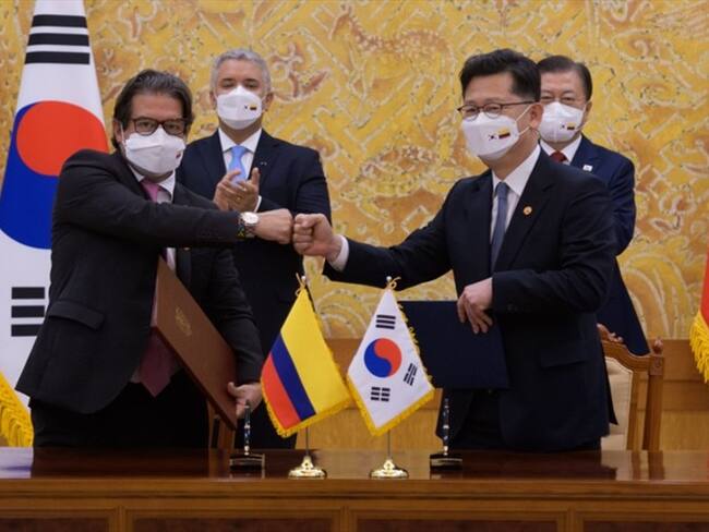 Colombia firma Memorando de Entendimiento con Corea de Sur . Foto: Twitter Ministerio de Agricultura @MinAgricultura