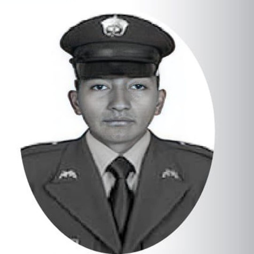 Anderson Darío Cuasquer Montenegro, patrullero asesinado en López de Micay. Crédito: Policía Nacional.