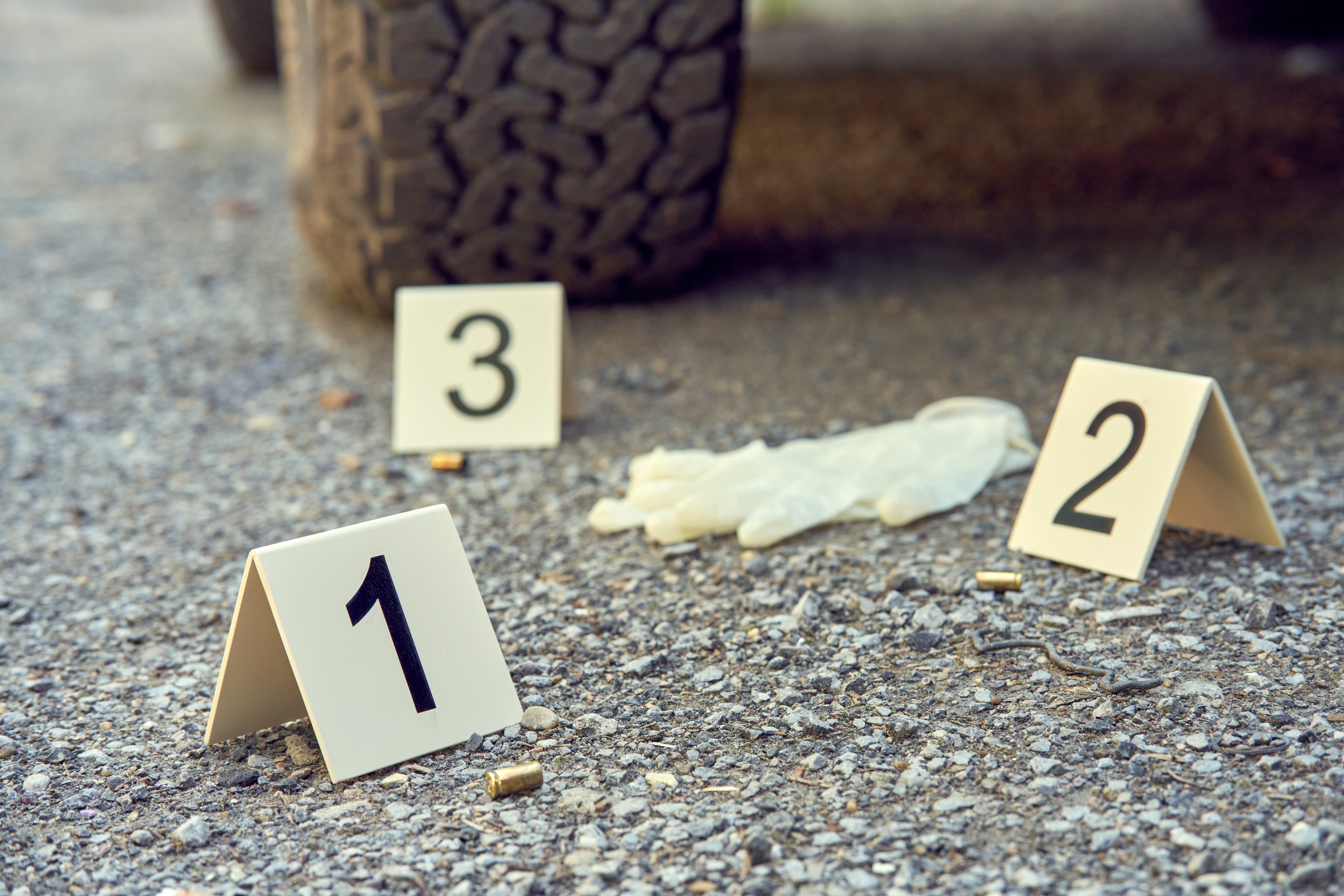 Crime scene shootout. Photo: Getty Images