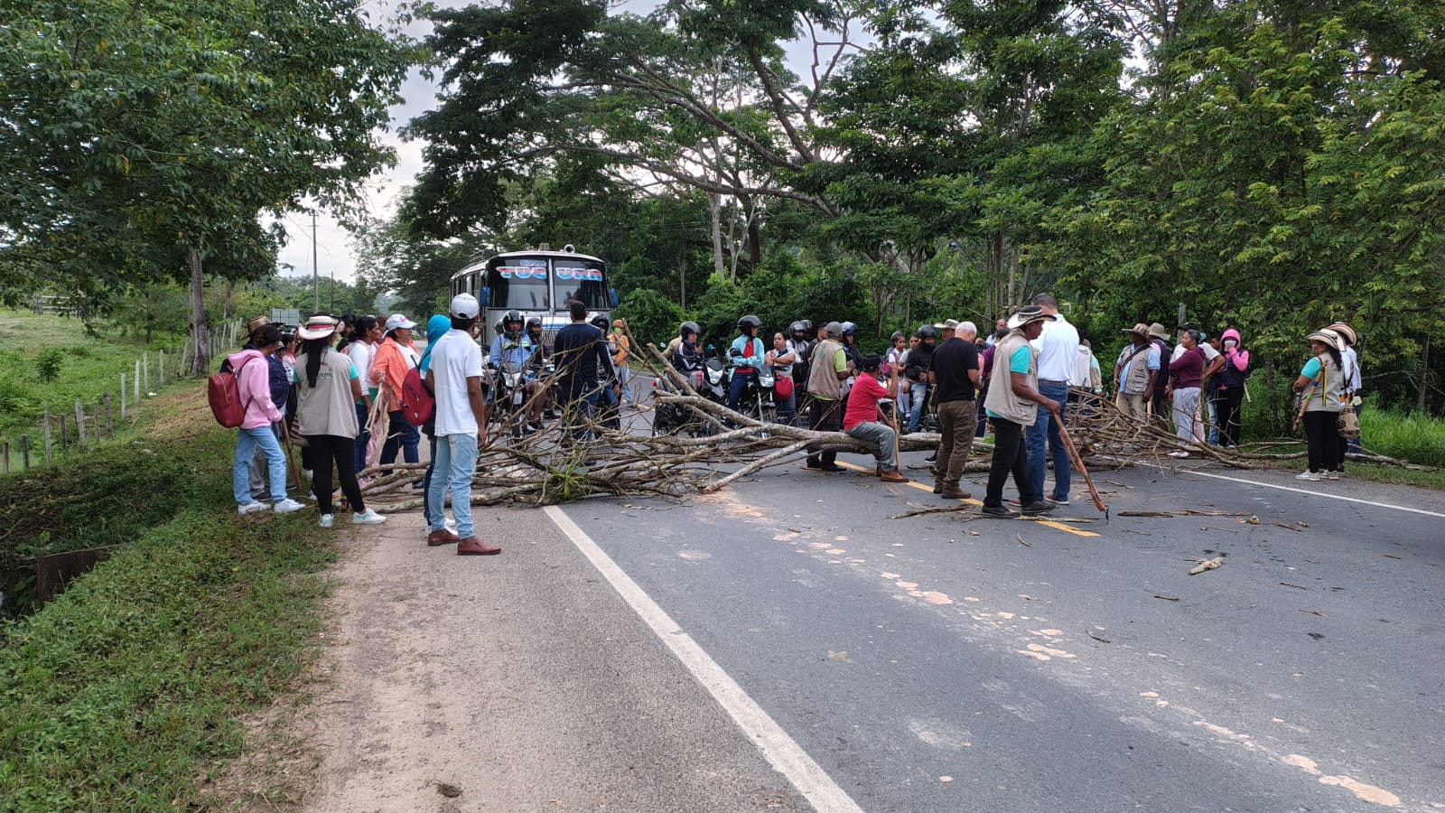Reportan bloqueos en tres rutas nacionales de Córdoba: estas serían las exigencias. Foto: cortesía (suministrada a La W).