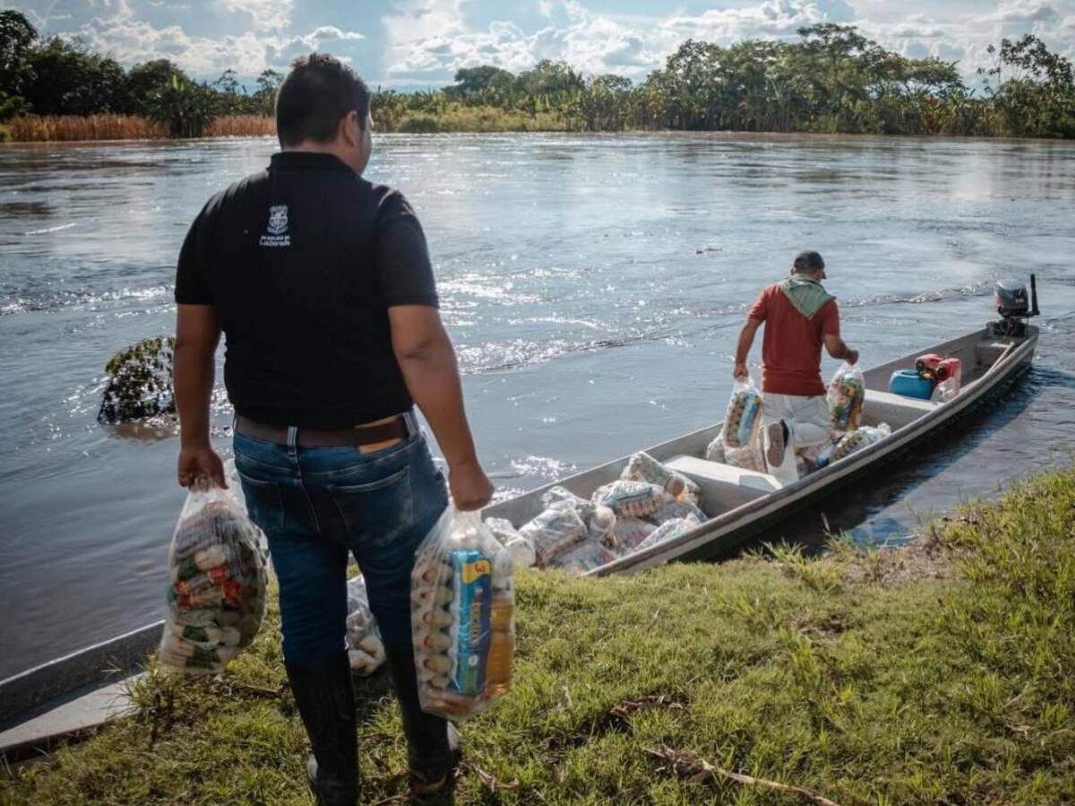 Las inundaciones del Magdalena y otros ríos dejan 260 familias damnificadas en La Dorada, Caldas