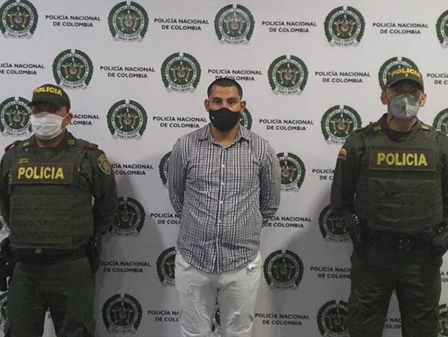 Se trata de Pablo Antonio Villamizar, alias ‘Polí’, quien hace parte del ELN del frente Efraín Pabón, Pabón y que opera en los Santanderes. . Foto: Cortesía Fiscalía