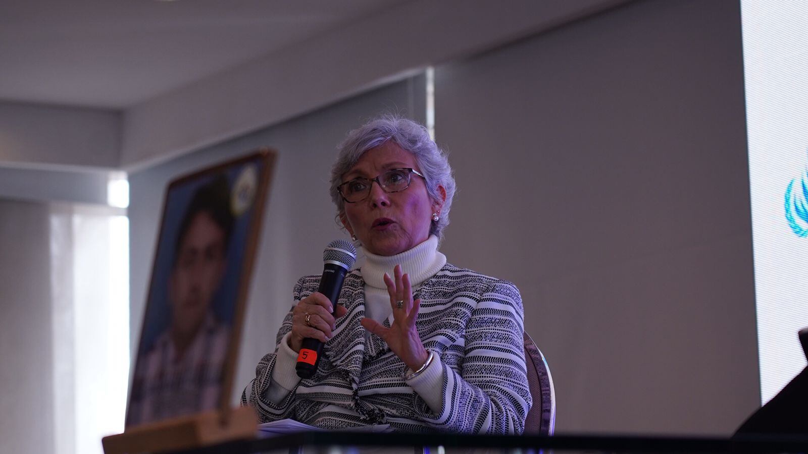 Presidenta del Comité de la ONU contra la Desaparición Forzada, Carmen Rosa Villa. Foto: cortesía Unidad de Búsqueda.