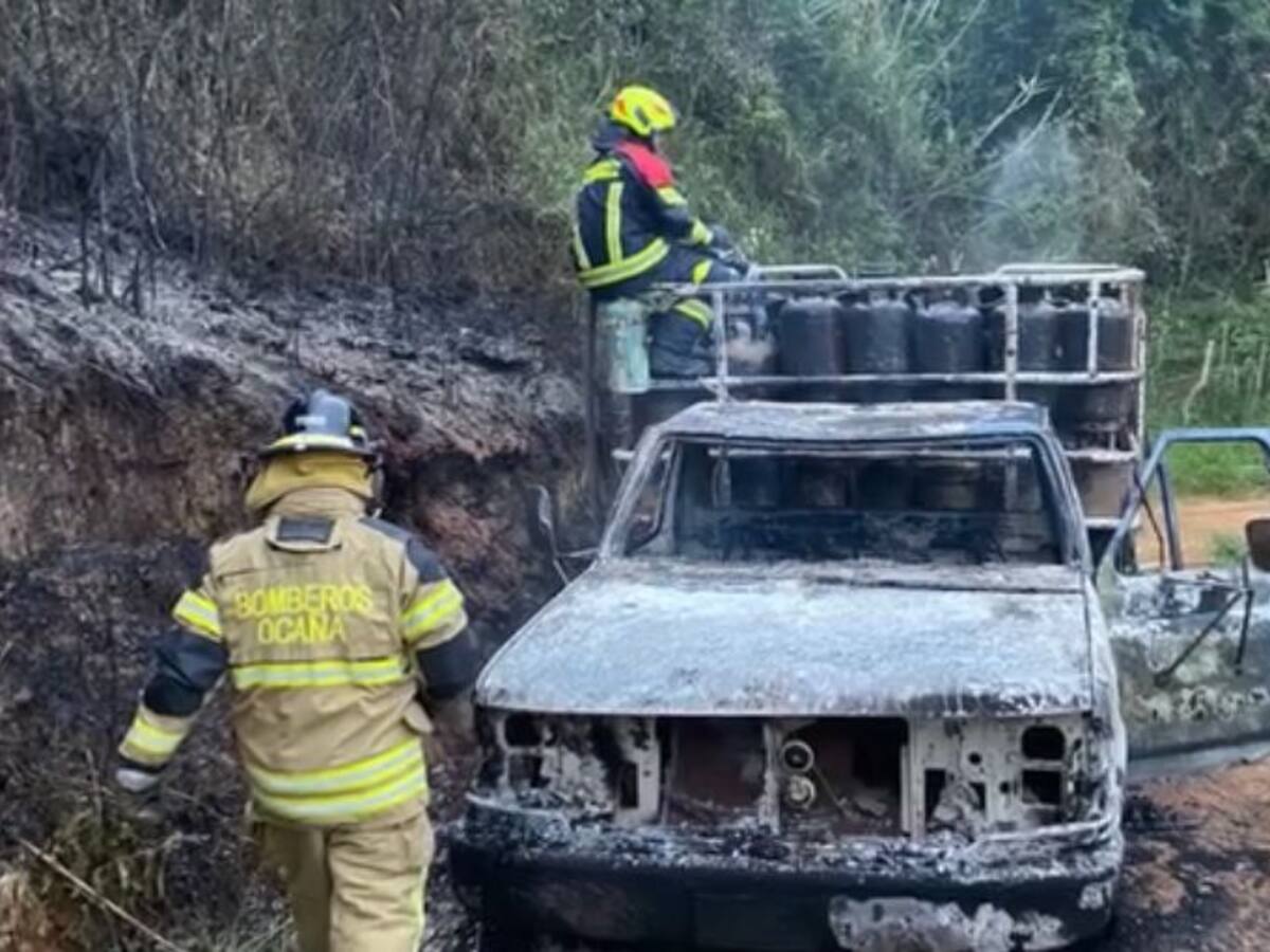 Grupos armados estarían quemando vehículos en el Catatumbo por el no pago de extorsiones