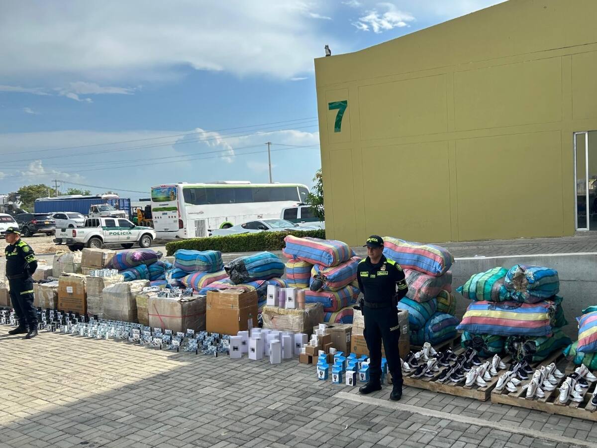 Incautada mercancía de contrabando avaluada en 1.250 millones de pesos
