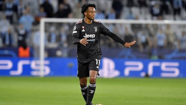 Juan Guillermo Cuadrado, jugador de la Juventus, ante el Malmö en Champions League. Foto: Filippo Alfero - Juventus FC/Juventus FC via Getty Images
