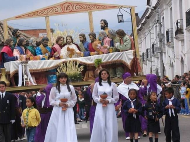 Semana Santa en Pamplona. Foto: Archivo.