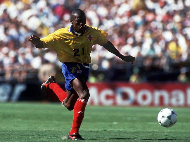 Faustino Asprilla. Foto: Henri Szwarc/Bongarts/Getty Images.