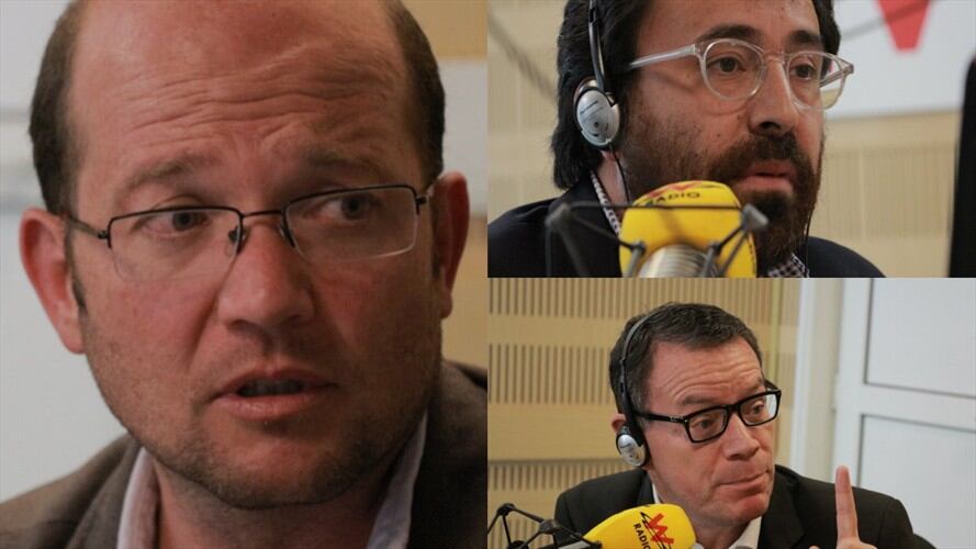 Danirl Samper Ospina, Vladdo y Diego Santos en La W. Foto: La W con Vicky Dávila