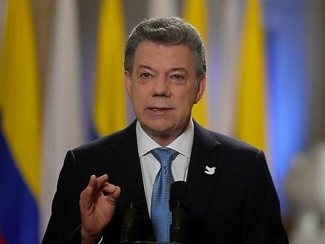 Presidente de la República Juan Manuel Santos. Foto: Colprensa - suminitrada por Equipo de Paz del Gobierno