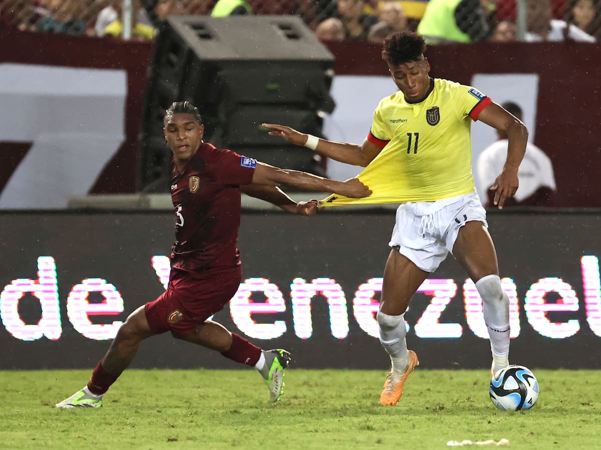 Ecuador empató 0-0 en su visita a Venezuela por las Eliminatorias al Mundial 2026