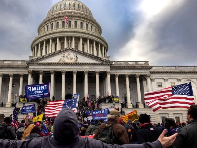 El asalto al Capitolio de Estados Unidos. Foto: Getty Images.