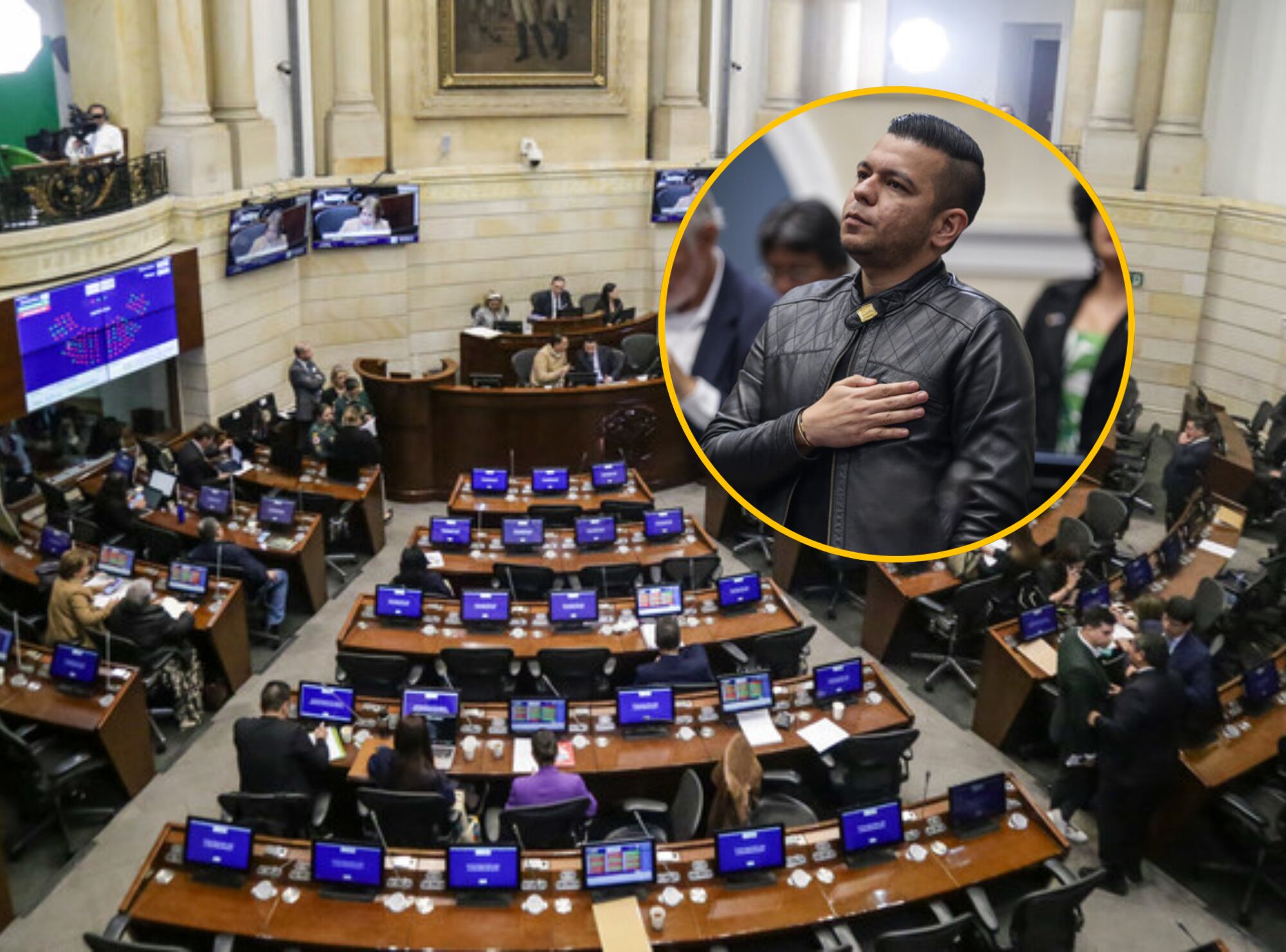 Senado y Jota Pe Hernández. Fotos: (Colprensa - Catalina Olaya) / (Colprensa - Catalina Olaya)