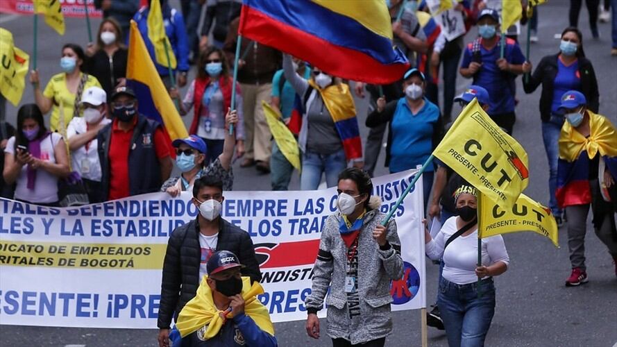 Más de 90 concentraciones se han registrado hoy en diferentes zonas del país . Foto: Colprensa