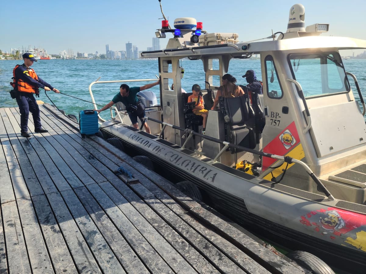 Siniestro acuático en zona insular de Cartagena dejó 23 pasajeros en riesgo