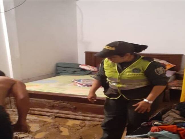 Las autoridades reportaron que en el área metropolitana de Bucaramanga se registraron 32 emergencias.. Foto: Policía Bucaramanga.