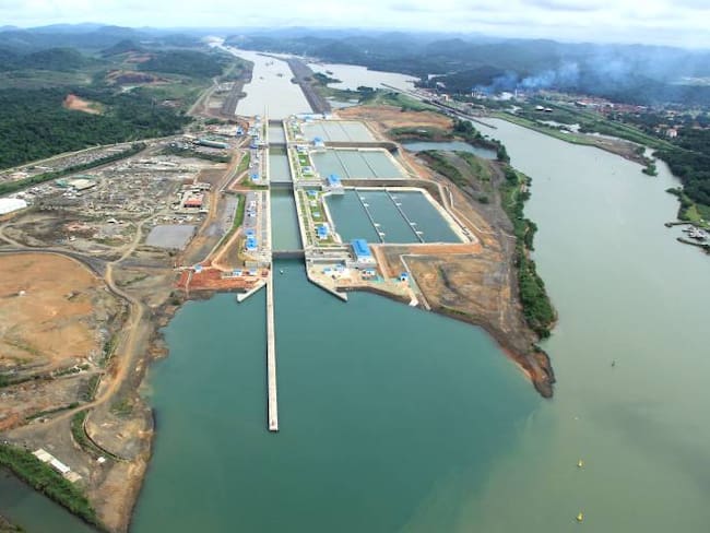 Imagen aérea del Canal de Panamá. Foto: