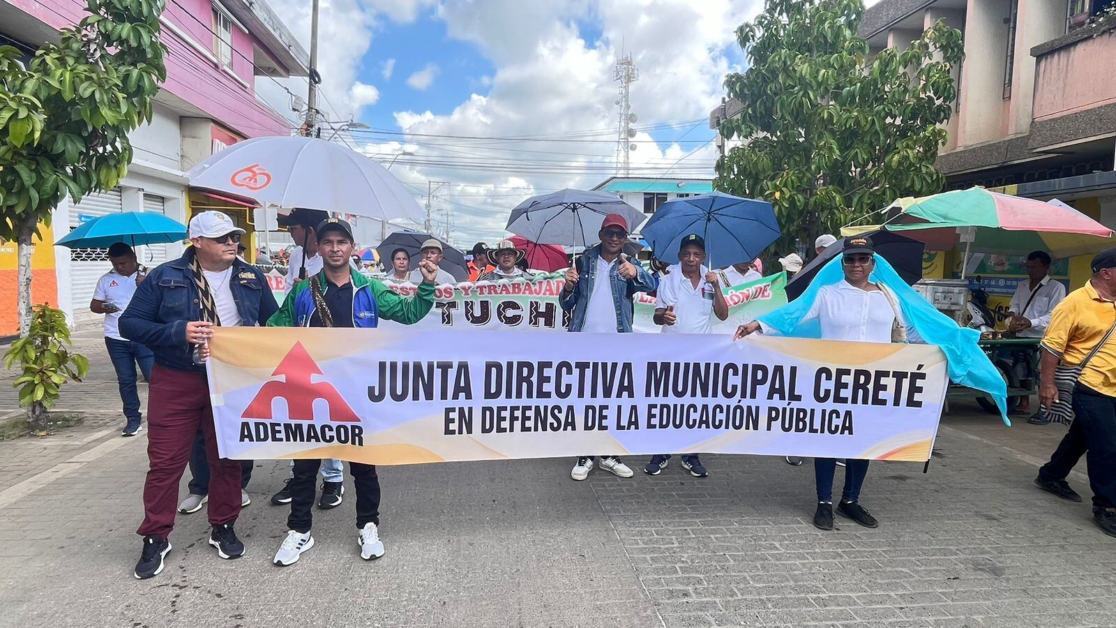 Cerca de 600 personas se habrían movilizado el 21 de noviembre en Montería. Foto: Ademacor.