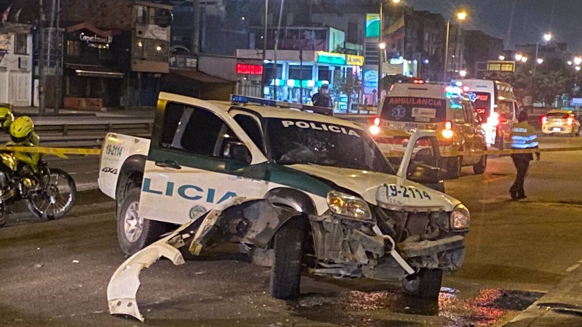 Joven roba patrulla de Policía en Suesca y huye a Bogotá