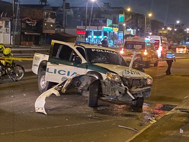 Joven roba patrulla de Policía en Suesca y huye a Bogotá