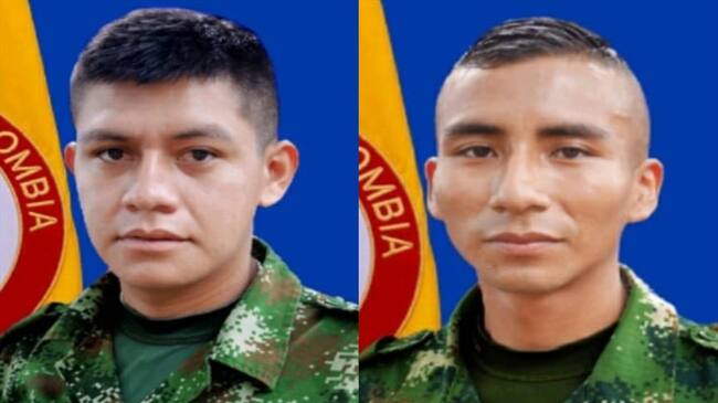 En la acción murieron los soldados profesionales Januar Jhonatan Gutiérrez Titimbo y Juan Climaco Guetoque. Foto: Proporcionada por Paulo Paz